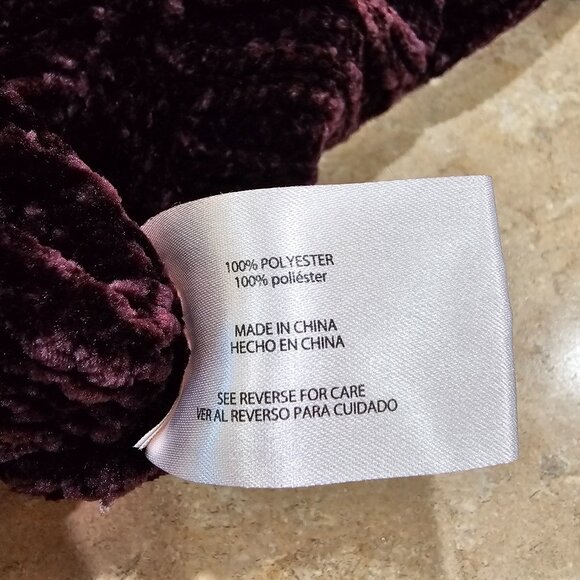 Women's Orvis Dark‎ Purple Chenille Long Sleeve Knit Pullover Sweater Size Small - Picture 6 of 6